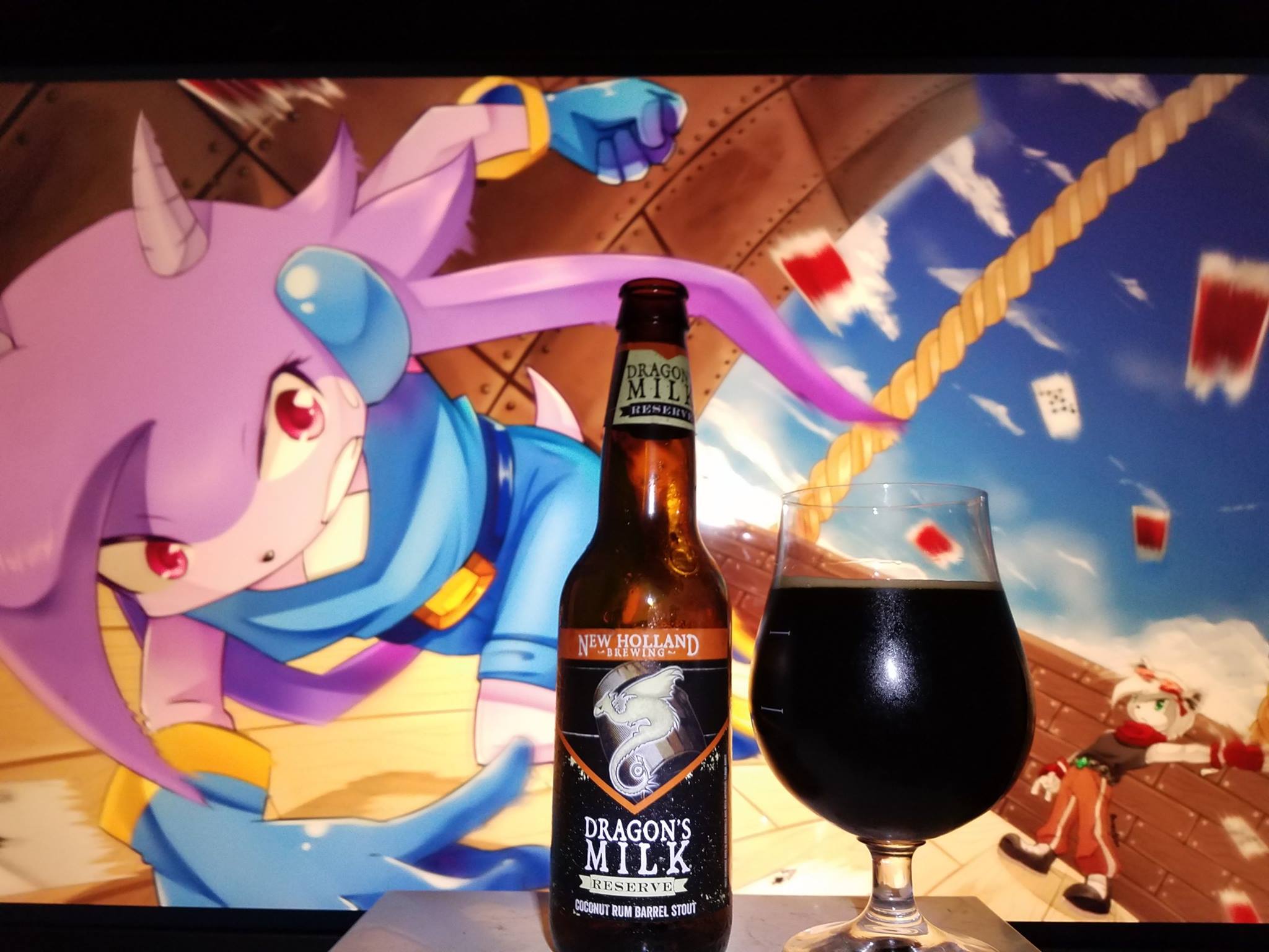 Dragon S Milk Reserve Coconut Rum Barrel Stout By New Holland Brewing Brewerianimelogs Anime And Beer Lore